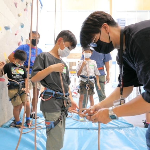 ロープクライミング教室の様子